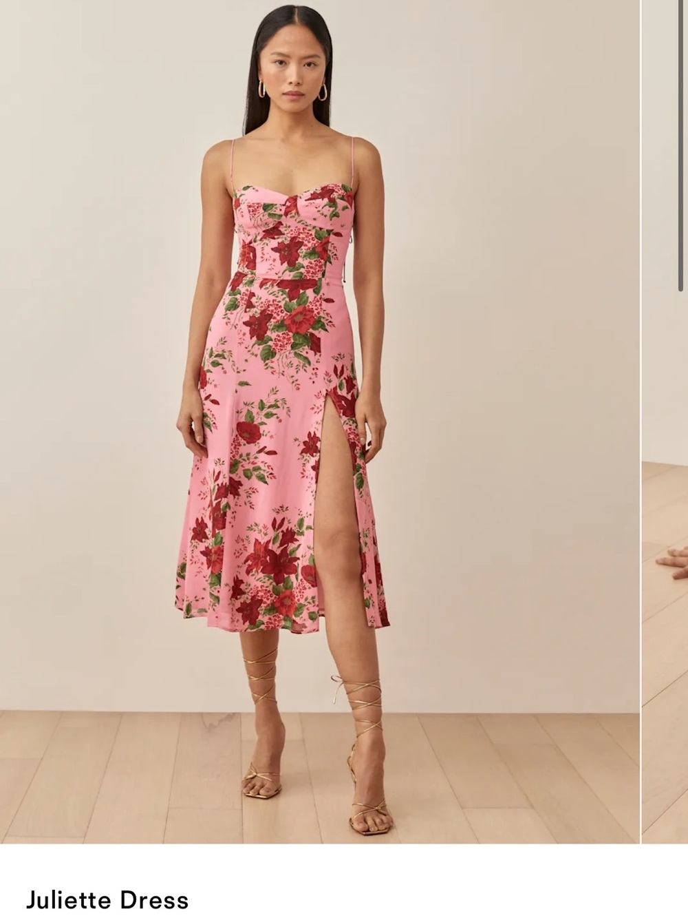 Reformation Juliette Dress Valeria - Size 2